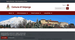 Desktop Screenshot of comune.valperga.to.it