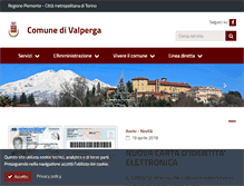 Tablet Screenshot of comune.valperga.to.it